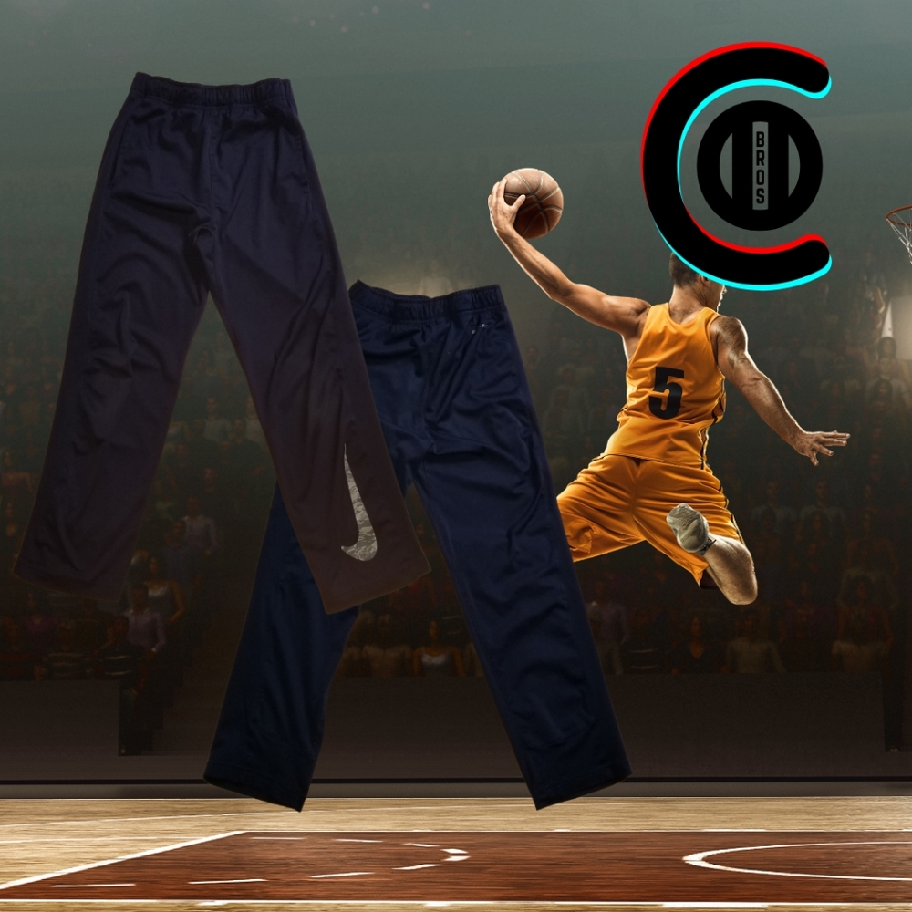 Boys navy blue Nike joggers, size s